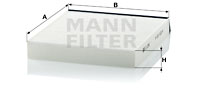 Raitisilmasuodatin MANN-FILTER CU 2240