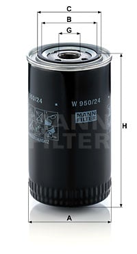 Öljynsuodatin MANN-FILTER W 950/24