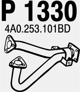 Pakoputki, Edessä, AUDI A6 C4, A6 C4 Avant, 4A0253301BD