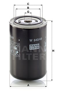 Öljynsuodatin MANN-FILTER W 940/49