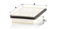 Raitisilmasuodatin MANN-FILTER CU 24 014
