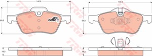 Jarrupalasarja, levyjarru, Etuakseli, MINI MINI, MINI Cabriolet, 1 503 076, 34 11 1 503 076, 34 11 6 761 287, 34 11 6 765 446, 34 11 6 7
