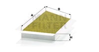 Raitisilmasuodatin MANN-FILTER FP 3448