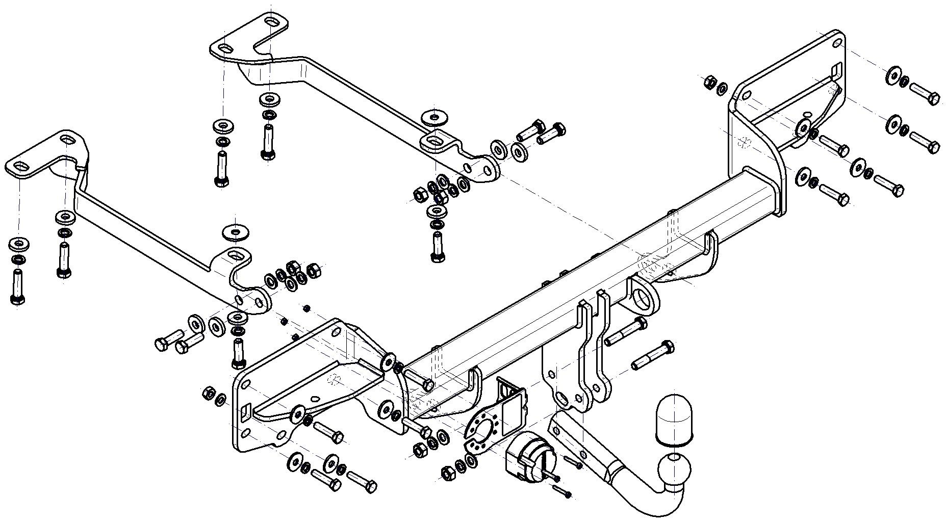 Vetokoukku STEINHOF STL-116 Land Rover Range Rover Sport '13-