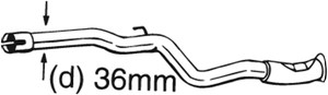 Korjausputki, katalysaattori, CITROËN,PEUGEOT