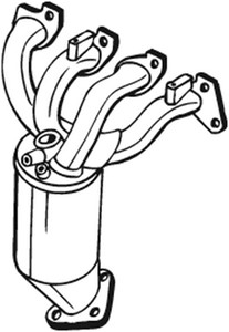Katalysaattori, Edessä, OPEL,VAUXHALL, 55355324, 55559169, 55559185, 55561249, 55567774, 5849011, 5849012, 5849025, 849536, 849540, 8496