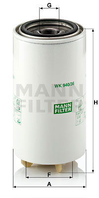 Polttoainesuodatin MANN-FILTER WK 940/36 x