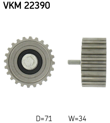 Ohjainrulla, hammashihna SKF VKM 22390