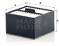 Polttoainesuodatin MANN-FILTER PU 910
