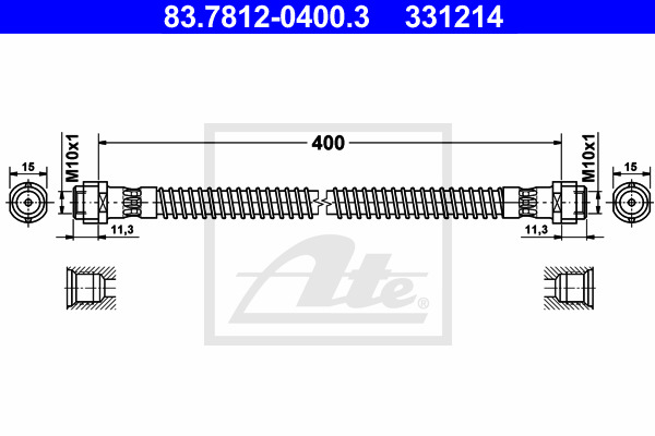 Jarruletku ATE 83.7812-0400.3