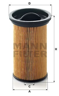 Polttoainesuodatin MANN-FILTER PU 742