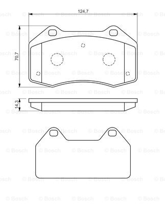 Jarrupalasarja, levyjarru BOSCH 0 986 494 551