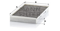 Raitisilmasuodatin MANN-FILTER CUK 3540