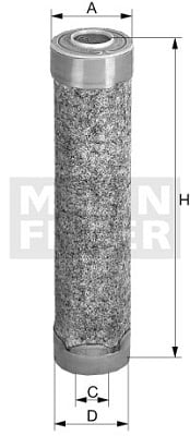 Toisioilmasuodatin MANN-FILTER CF 16 001