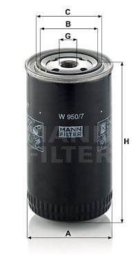 Öljynsuodatin MANN-FILTER W 950/7