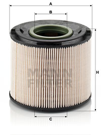 Polttoainesuodatin MANN-FILTER PU 1033 x
