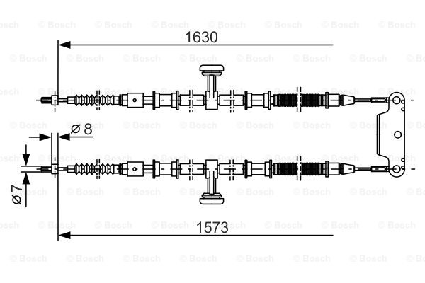 Käsijarruvaijeri BOSCH 1 987 477 763