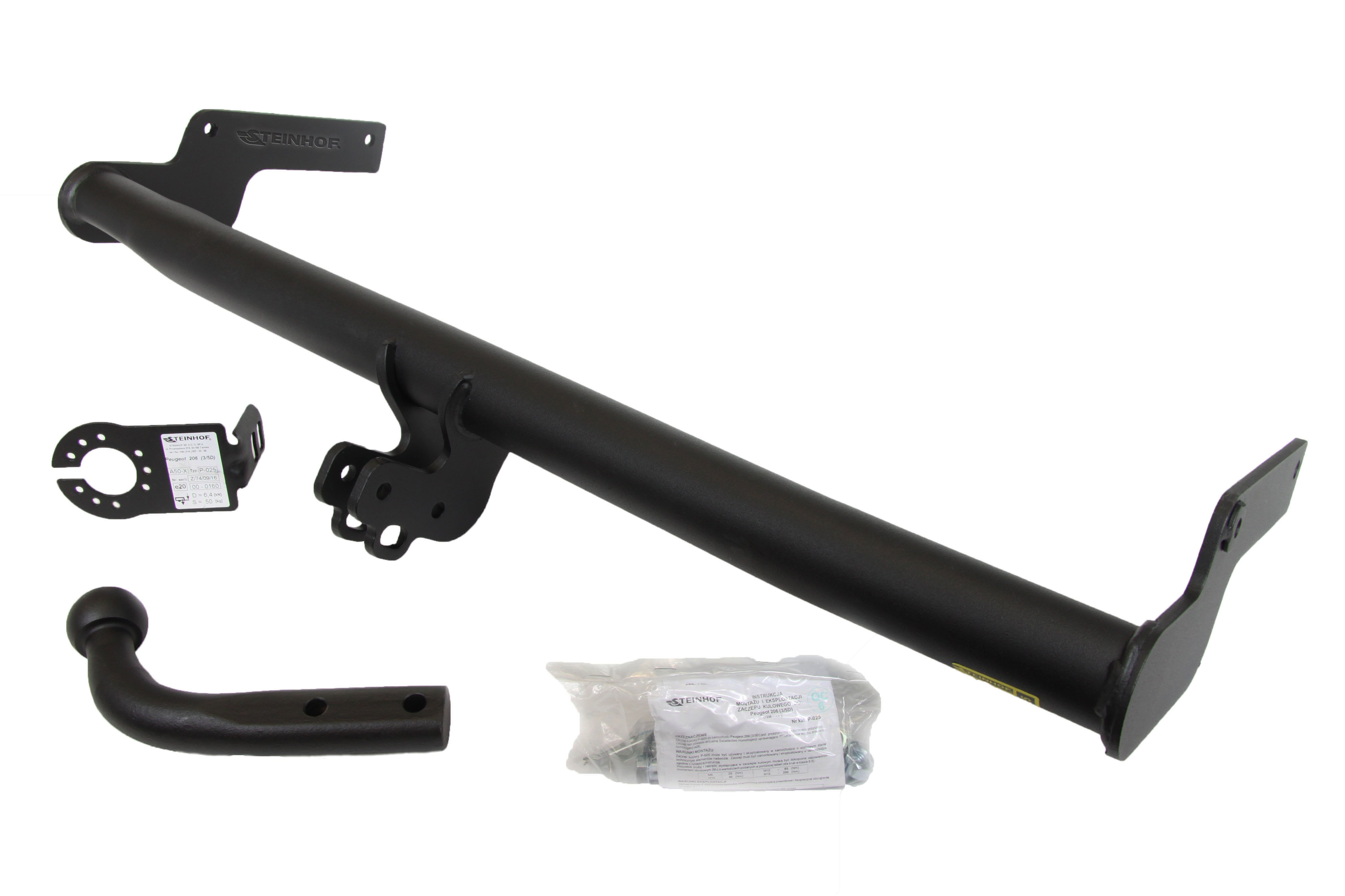 Vetokoukku STEINHOF STP-025 Peugeot 206 Hatchback '98-, 207 CC '00-