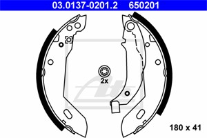 Jarrukenkäsarja, Taka-akseli, PEUGEOT,RENAULT, 4241 25, 4241 71, 4241 E6, 77 01 202 288, 77 01 202 898, 77 01 202 899, 77 01 204 216, 77