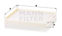 Raitisilmasuodatin MANN-FILTER CU 24 017