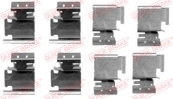 Tarvikesarja, jarrupala QUICK BRAKE 109-1298