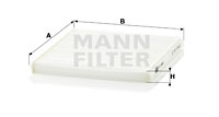 Raitisilmasuodatin MANN-FILTER CU 2027