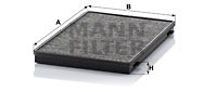 Raitisilmasuodatin MANN-FILTER CUK 3943