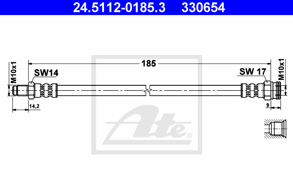 Jarruletku ATE 24.5112-0185.3
