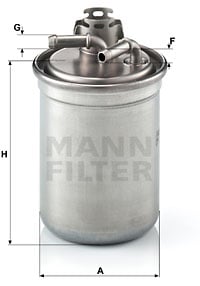 Polttoainesuodatin MANN-FILTER WK 823/3 x