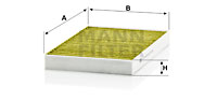 Raitisilmasuodatin MANN-FILTER FP 2722-2