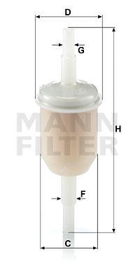 Polttoainesuodatin MANN-FILTER WK 31/2 (10)