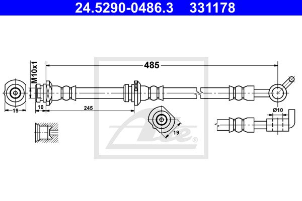 Jarruletku ATE 24.5290-0486.3
