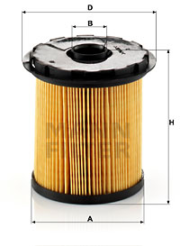 Polttoainesuodatin MANN-FILTER PU 822 x