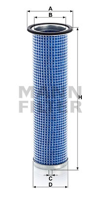 Toisioilmasuodatin MANN-FILTER CF 75/1 x
