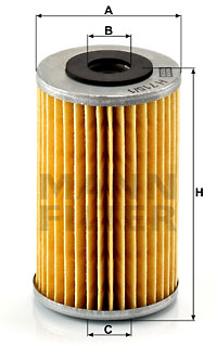 Öljynsuodatin MANN-FILTER H 715/1 n