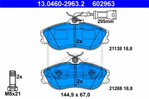 Jarrupalasarja, levyjarru, Etuakseli, AUDI 100, 100 Avant, 200, 200 Avant, 80, 80 Avant, 90, CABRIOLET, COUPE, QUATTRO, 447 698 151 A, 4