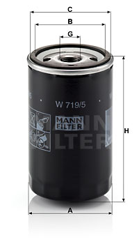 Öljynsuodatin MANN-FILTER W 719/5