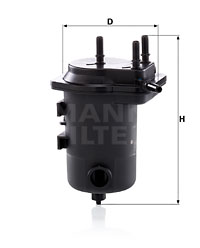 Polttoainesuodatin MANN-FILTER WK 939/8 x