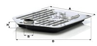 Hydrauliikkasuodatin, automaattivaihteisto MANN-FILTER H 2522 x KIT