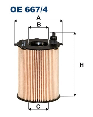 Öljynsuodatin FILTRON OE 667/4
