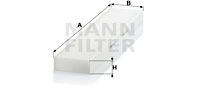 Raitisilmasuodatin MANN-FILTER CU 5141