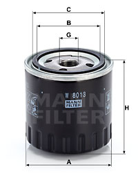 Öljynsuodatin MANN-FILTER W 8013
