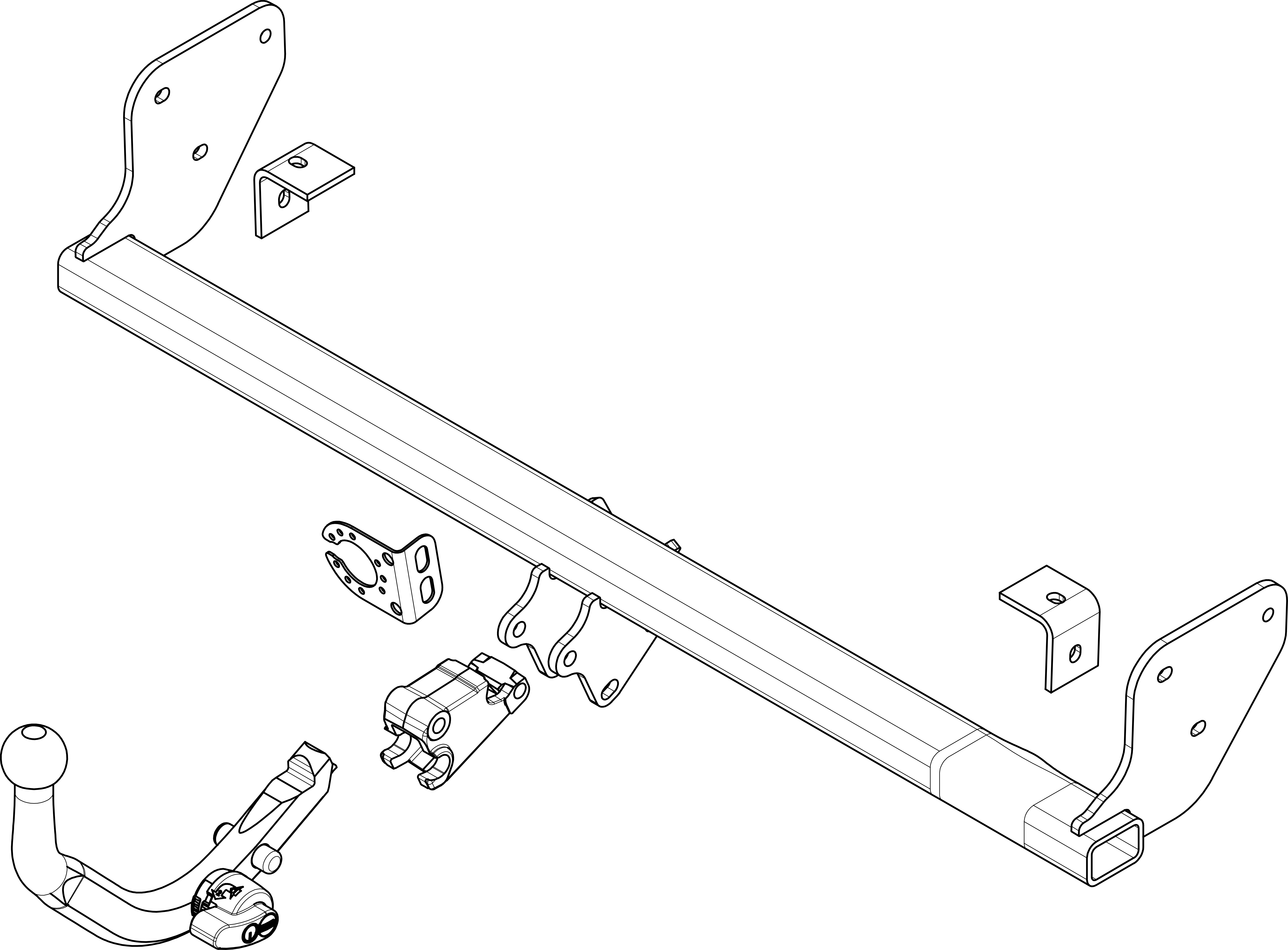 Vetokoukku BRINK 534400 Hyundai i30 '07-11