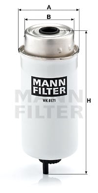 Polttoainesuodatin MANN-FILTER WK 8171
