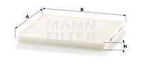 Raitisilmasuodatin MANN-FILTER CU 1828