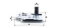 Hydrauliikkasuodatin, automaattivaihteisto MANN-FILTER H 27 001