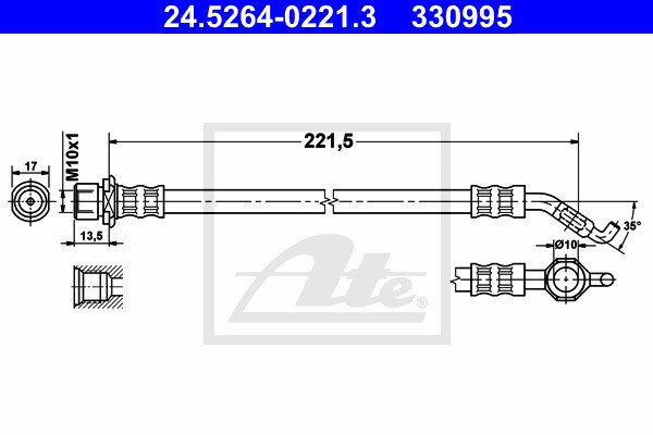 Jarruletku ATE 24.5264-0221.3