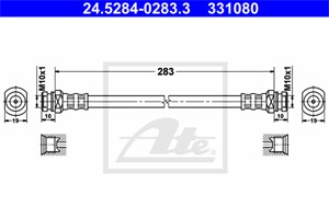 Jarruletku, Taka-akseli, SUBARU JUSTY III, SUZUKI IGNIS II, WAGON R Halvkombi, WAGON R+ Halvkombi, 51570-83E00