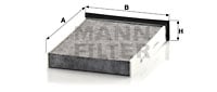 Raitisilmasuodatin MANN-FILTER CUK 2316