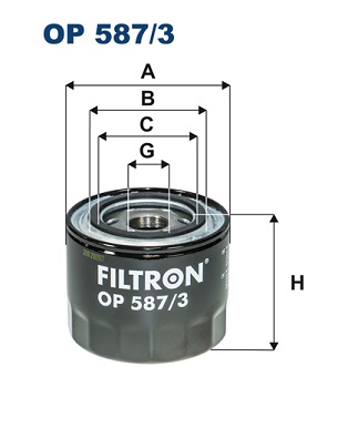 Öljynsuodatin FILTRON OP 587/3